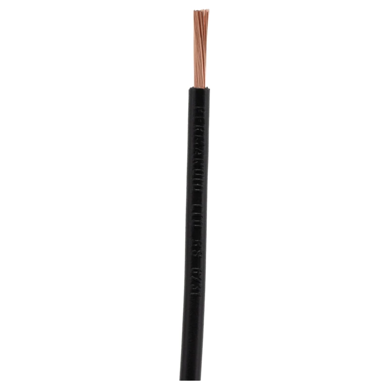 RS PRO Black 2.5 mm² Hook Up Wire, 13 AWG, 50/0.25 mm Core Strands, 25 m Length, Polyvinyl Chloride Insulation 811-4447