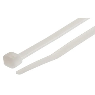 RS PRO Non-Releasable Cable Tie Natural Polyamide 66 385 mm Length x 4.8 mm Width Flame Retardant 811-1707