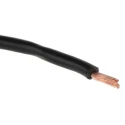 RS PRO Black 1.5 mm² Hook Up Wire, 15 AWG, 30x0.25 mm Core Strands, 25 m Length, Polyvinyl Chloride Jacket, 1000 V 811-4429