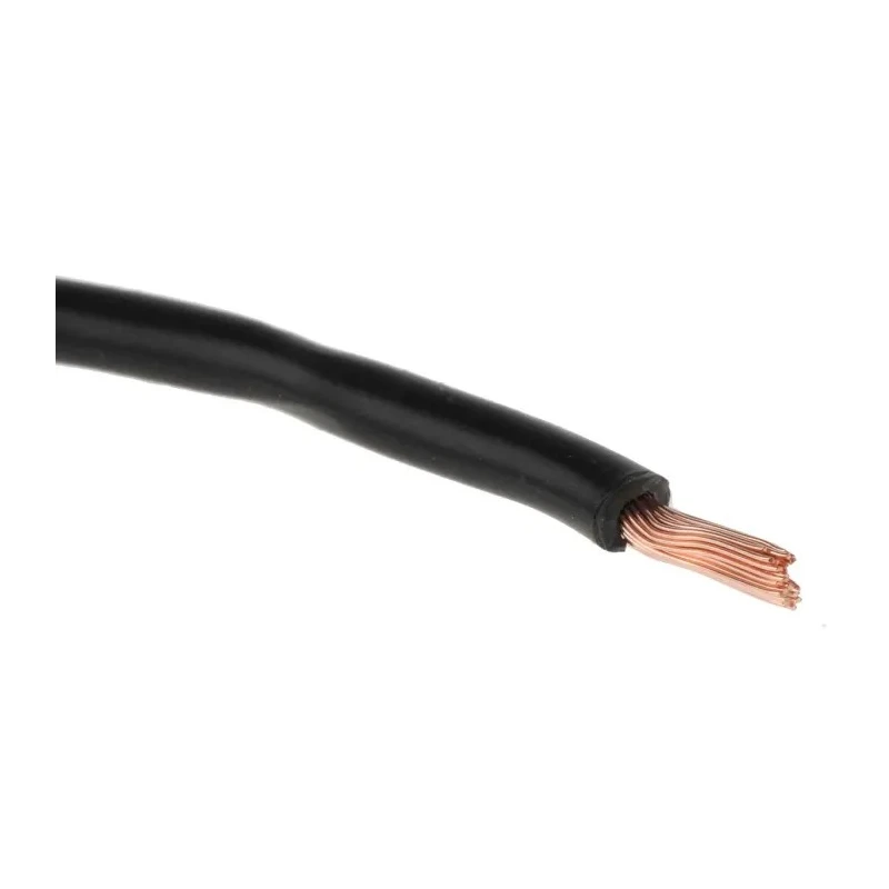 RS PRO Black 1.5 mm² Hook Up Wire, 15 AWG, 30x0.25 mm Core Strands, 25 m Length, Polyvinyl Chloride Jacket, 1000 V 811-4429