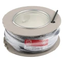 RS PRO Black 1.5 mm² Hook Up Wire, 15 AWG, 30x0.25 mm Core Strands, 25 m Length, Polyvinyl Chloride Jacket, 1000 V 811-4429