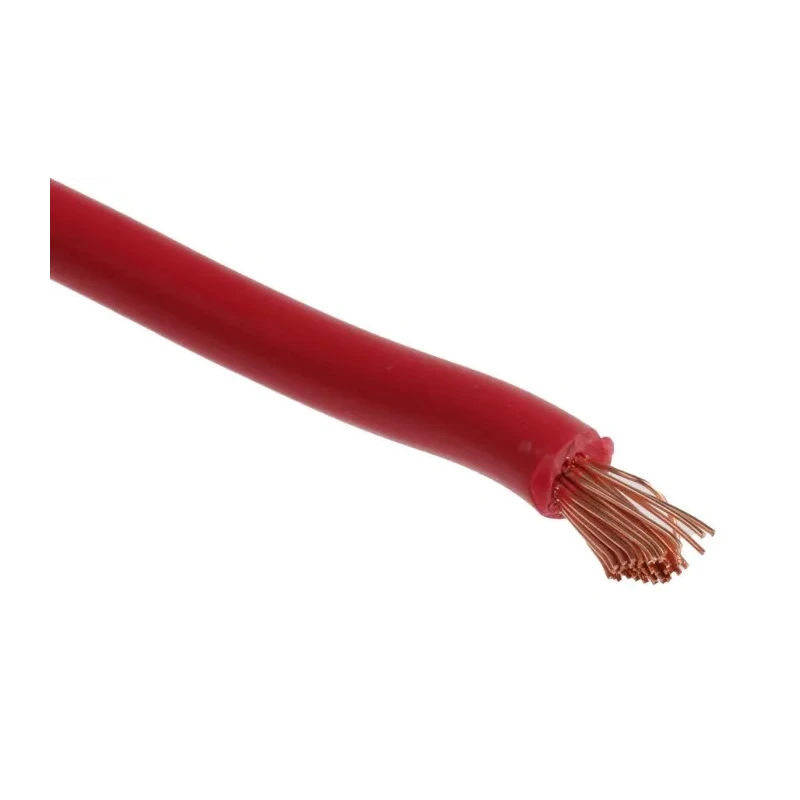 RS PRO Red 4 mm² Flexible BK Series Hook Up Wire 11 AWG 56/0.3 mm Core Strands 25 m Polyvinyl Chloride 811-4472