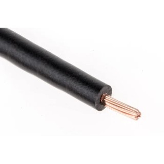 RS PRO Black 1 mm² Flexible BK Series Hook Up Wire, 18 AWG, 32/0.2 mm Strands, 100 m, Polyvinyl Chloride 811-4488