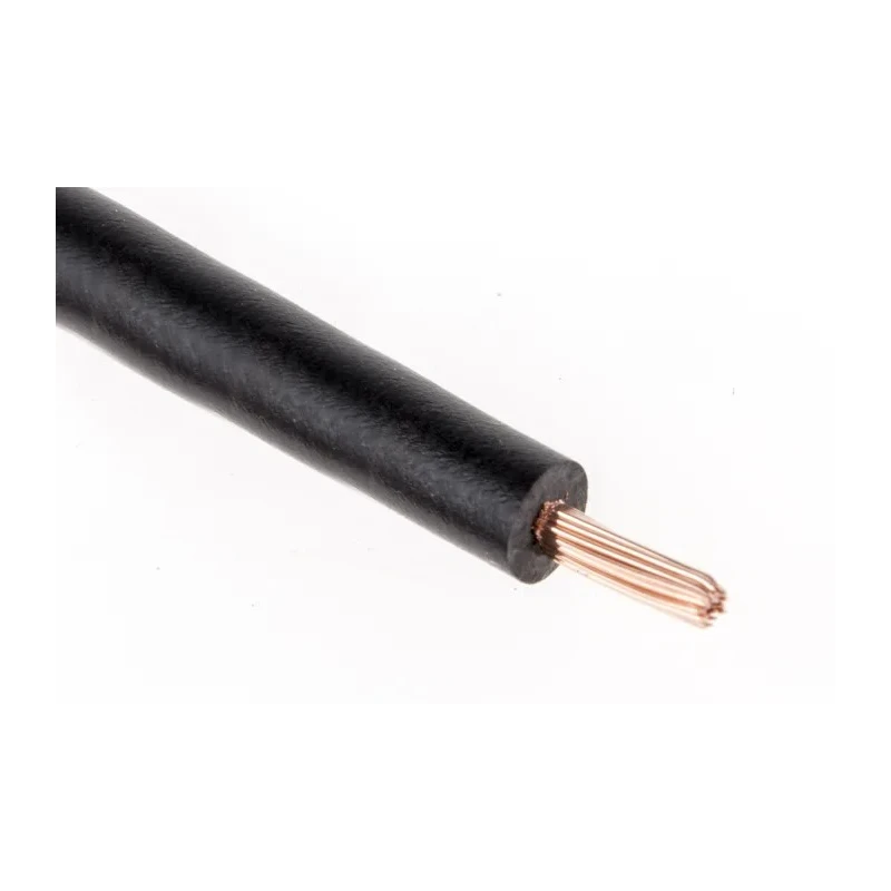 RS PRO Black 1 mm² Flexible BK Series Hook Up Wire, 18 AWG, 32/0.2 mm Strands, 100 m, Polyvinyl Chloride 811-4488