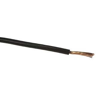RS PRO Black 10 mm² 7 AWG Flexible BK Series Hook Up Wire, 80x0.4 mm Core Strands, 100 m Length, Polyvinyl Chloride 811-4560