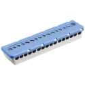 Entrelec MISTRAL65 Series Non-Fused Terminal Block 16-Way 100A Screw Termination Clip Mount MISTRAL65