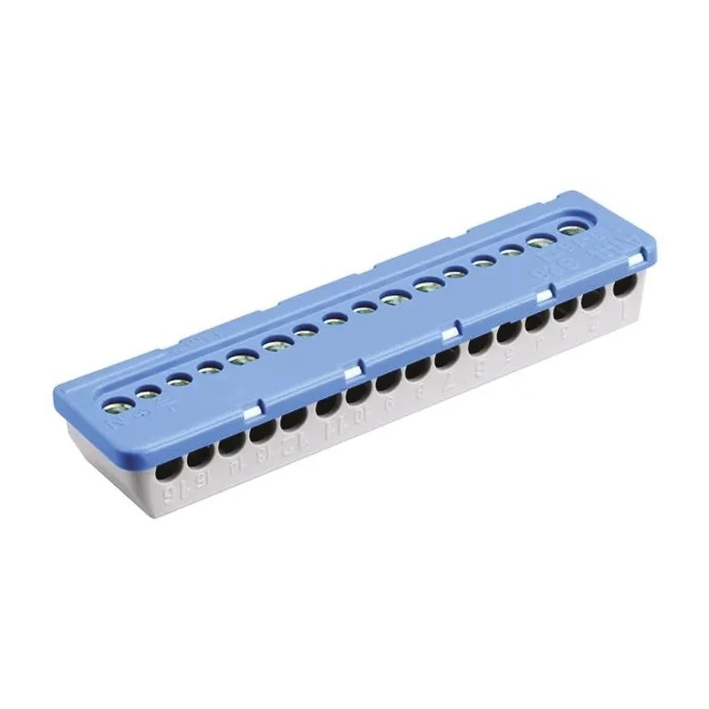 Entrelec MISTRAL65 Series Non-Fused Terminal Block 16-Way 100A Screw Termination Clip Mount MISTRAL65