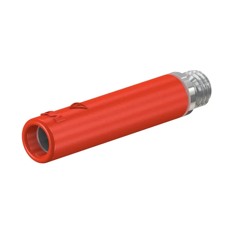 Staubli Red Female Banana Socket, 4 mm Connector, Screw Termination, 30 V, 60V DC, 32A, Nickel Plating 23.1034-22