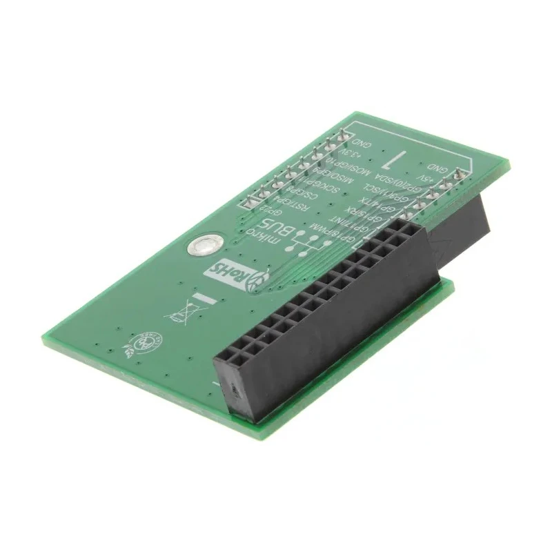 MikroElektronika Pi Click Shield with 2 mikroBUS Sockets Raspberry Pi HAT MIKROE-1513