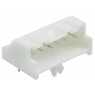 TE Connectivity Economy Power 2.5 Series Right Angle Through Hole PCB Header, 6 Contacts, 2.5 mm Pitch, 1 Row, 1744426-6
