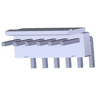 TE Connectivity Economy Power Series Right Angle Through Hole PCB Header, 3 Contacts, 3.96 mm Pitch, 1 Row, Shrouded 647676-3