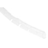 RS PRO Spiral Cable Wrap Natural Polyethylene 30.5 m Length 15 mm Maximum Bundle Diameter 811-7645