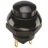 Otto P9 Series Push Button Switch Momentary Panel 0.5 x 0.5 in Cutout SPDT Black LED IP68S 28V dc 115V ac P9-613122W
