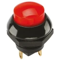 Otto P9 Series Push Button Switch Momentary Panel Mount SPDT Red LED IP68S 28V dc 115V ac P9-613121W