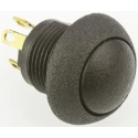 Otto P9 Series Momentary Panel Push Button Switch Black Body SPDT 0.5x0.5 in Cutout IP64 P9-513122