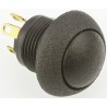 Otto P9 Series Momentary Panel Push Button Switch Black Body SPDT 0.5x0.5 in Cutout IP64 P9-513122