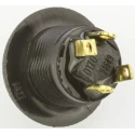 Otto P9 Series Momentary Panel Push Button Switch Black Body SPDT 0.5x0.5 in Cutout IP64 P9-513122