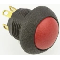 Otto P9 Series Momentary Panel Push Button Switch SPDT 0.5 x 0.5 in Cutout Red LED IP64 28V dc 115V ac P9-513121