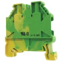 Wieland WT 4 PE Series Earth Terminal Block Yellow, Green, 2 Positions, 1-Level, Screw Termination, 1kV, ATEX 58.504.9055.0