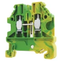 Wieland WT 4 PE Series Earth Terminal Block Yellow, Green, 2 Positions, 1-Level, Screw Termination, 1kV, ATEX 58.504.9055.0