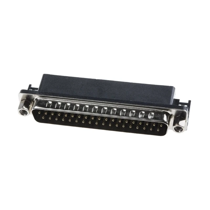 RS PRO 37 Way Right Angle 2.77 mm Pitch Through Hole D-Sub Connector with 4 to 40 UNC Screw Lock Male 811-7137