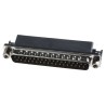 RS PRO 37 Way Right Angle 2.77 mm Pitch Through Hole D-Sub Connector with 4 to 40 UNC Screw Lock Male 811-7137