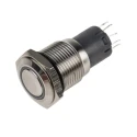 RS PRO Illuminated Push Button Switch Latching Panel Mount SPDT White LED IP65 IP67 250V AC 811-8415