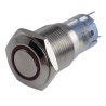 RS PRO Illuminated Push Button Switch Momentary Panel Mount 16 mm Cutout SPDT Red LED IP65 IP67 250V 811-8452