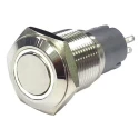 RS PRO Illuminated Momentary Push Button Switch, Panel Mount, 16 mm Cutout, SPDT, White LED, IP65/IP67, 250V AC 811-8459