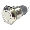 RS PRO Illuminated Momentary Push Button Switch, Panel Mount, 16 mm Cutout, SPDT, White LED, IP65/IP67, 250V AC 811-8459