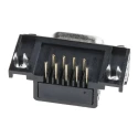 RS PRO 9 Way Right Angle 2.77 mm Pitch Through Hole Female D-Sub Connector with 4 to 40 UNC Screw Lock 811-7119