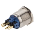 RS PRO Illuminated Push Button Switch, Latching, Panel Mount, 22 mm Cutout, SPDT, Red LED, IP65 IP67, 250V AC 811-8519