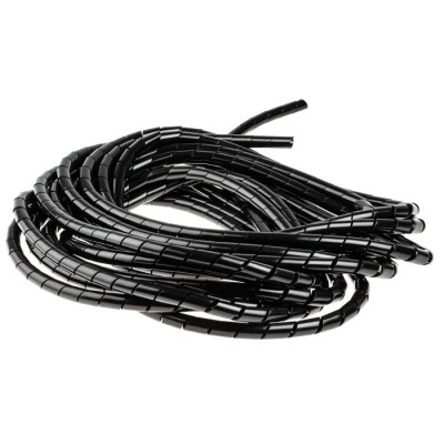 RS PRO Polyethylene Spiral Cable Wrap Black 8 mm Nominal Diameter 30.5 m Length 811-7660