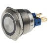 RS PRO Illuminated Momentary Push Button Switch, Panel Mount, 22 mm Cutout, SPDT, White LED, IP65 IP67, 250 V AC 811-8550