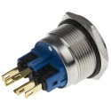 RS PRO Illuminated Momentary Push Button Switch, Panel Mount, 22 mm Cutout, SPDT, White LED, IP65 IP67, 250 V AC 811-8550