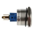 RS PRO Illuminated Momentary Push Button Switch Panel Mount 22 mm Cutout SPDT Blue LED IP65 IP67 250 V 811-8538