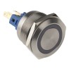 RS PRO Illuminated Momentary Push Button Switch, Panel Mount, 22 mm Cutout, SPDT, Red LED, IP65/IP67, 250 V AC, 5A 811-8553
