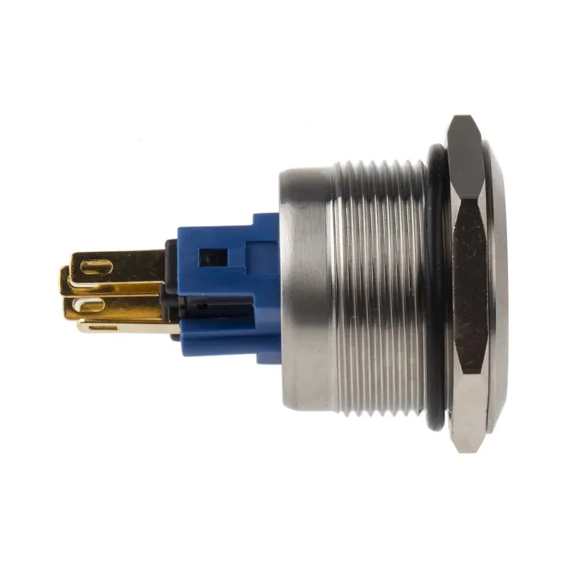 RS PRO Illuminated Momentary Push Button Switch, Panel Mount, 22 mm Cutout, SPDT, Red LED, IP65/IP67, 250 V AC, 5A 811-8553
