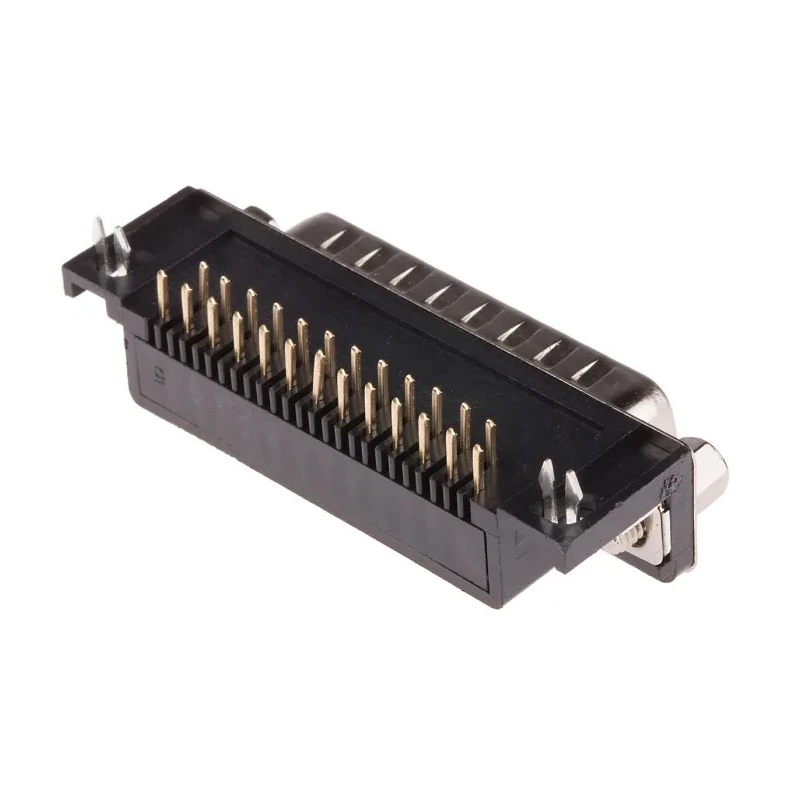 RS PRO 107 25 Way Right Angle 2.77 mm Pitch Through Hole Male D-Sub Connector 250V 3A 811-7125