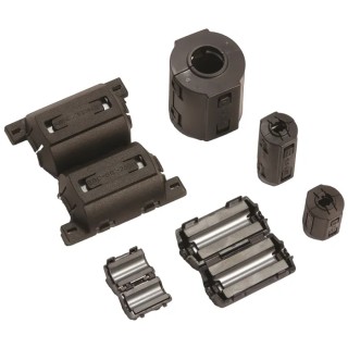 KEMET Openable Snap Ferrite Ring, Diameter 13 mm, Aperture 13 mm, Impedance 176Ω at 25 MHz, 321Ω at 100 MHz ESD-SR-250
