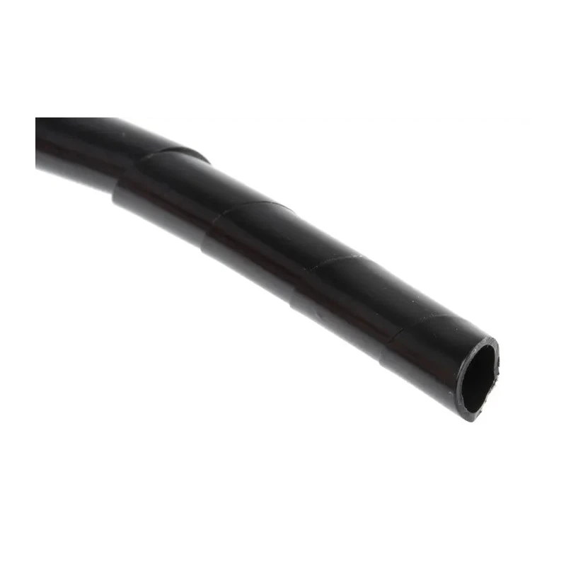 RS PRO Spiral Cable Wrap Polyethylene Black 3 m Length 0.75 mm Wall Thickness 6-8 mm Cable Diameter 30 mm Maximum 811-7658