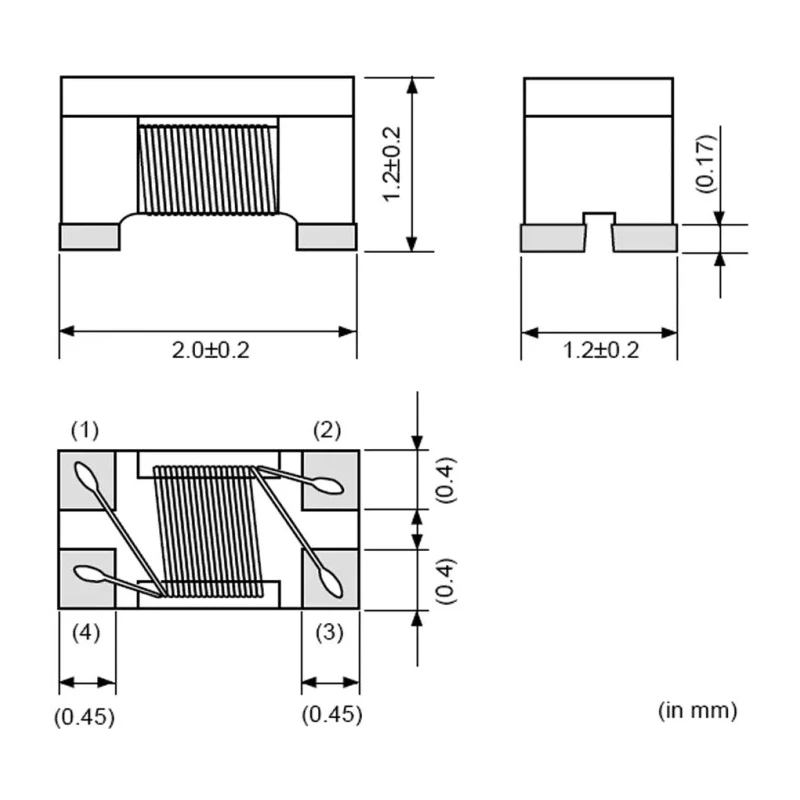Murata Wirewound Surface Mount Inductor DLW21S 0805 Package ±25% Tolerance 400mA Idc 
