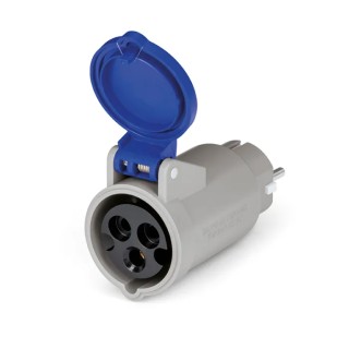 Scame Industrial Power Connector Adapter 16A 250V Thermoplastic Blue IP54 ADAPTO 