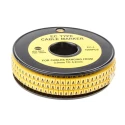 RS PRO EC Slide-On Cable Marker, Black Legend "A", Yellow Marker for 3 mm to 4.2 mm Cable Diameter, PVC, Max 812-0830