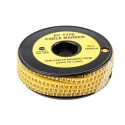 TE Connectivity EC Slide-On Cable Marker, Black Legend "8", Yellow Marker for 3-4.2 mm Cable, PVC Material, 4 mm 812-0828