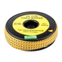 RS PRO EC Slide-On Cable Marker, Black Legend "P", Yellow Marker Colour for 3-4.2 mm Cable Diameter, Polyvinyl 812-0880