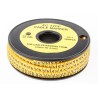 RS PRO EC Slide-On Cable Marker, Black, Pre-printed "N", Polyvinyl Chloride, Yellow, 3 mm to 4.2 mm Cable Diameter 812-0878
