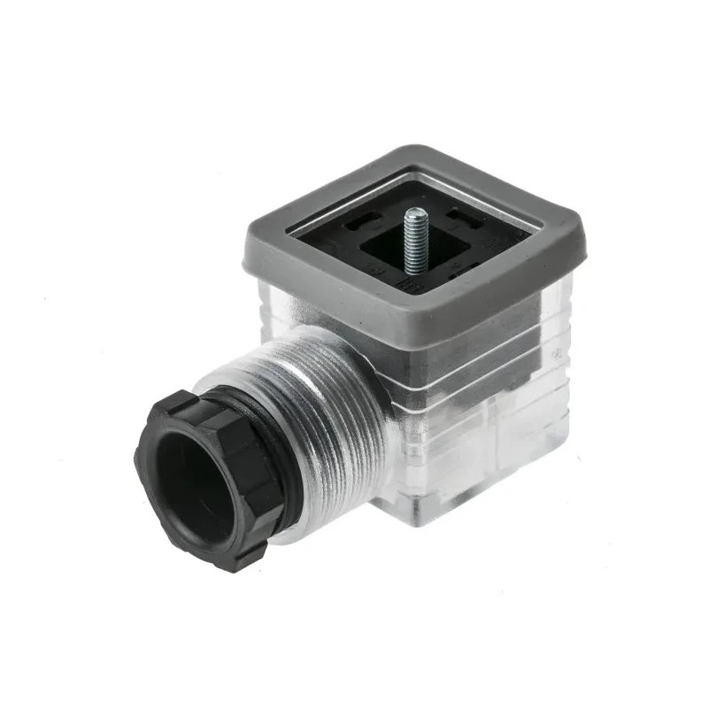 RS PRO 3P+E DIN 43650 A Solenoid Valve Connector Female Indicator Light, 110V 10A Electrical Component 811-8184
