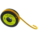 RS PRO EC Slide-On Cable Marker Polyvinyl Chloride Yellow Black Legend 3-4.2 mm Cable Diameter 85°C 812-0929