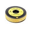 RS PRO EC Series Slide-On Cable Marker Black Legend on Yellow Marker for 3 to 4.2 mm Cables 4 mm Length 812-0884